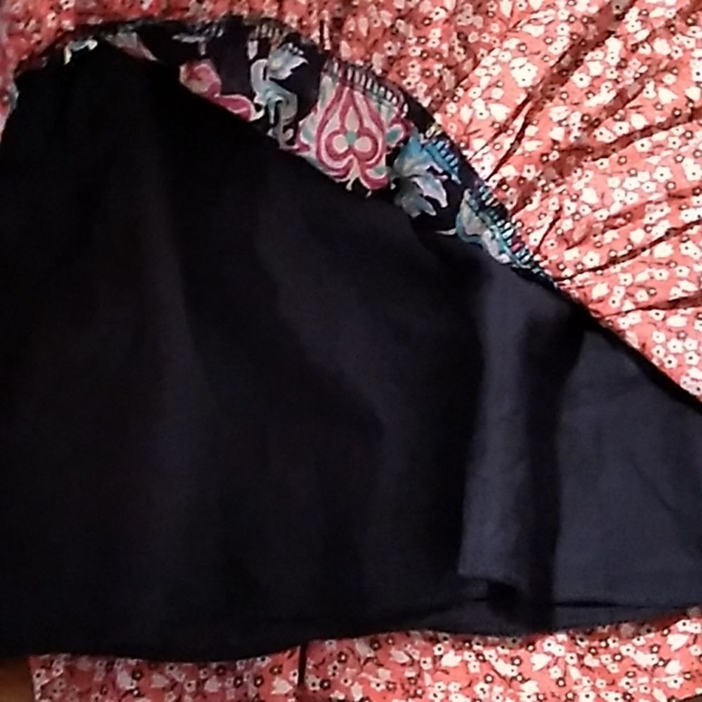 Xhileration Floral Ruffle Multicolored Mini Skirt. Size Small - Picture 9 of 11